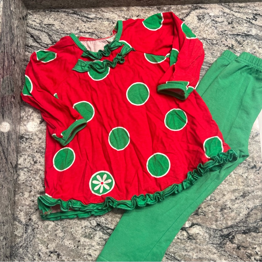 GUC Chez Ami Christmas Outfit Set Sz 2T